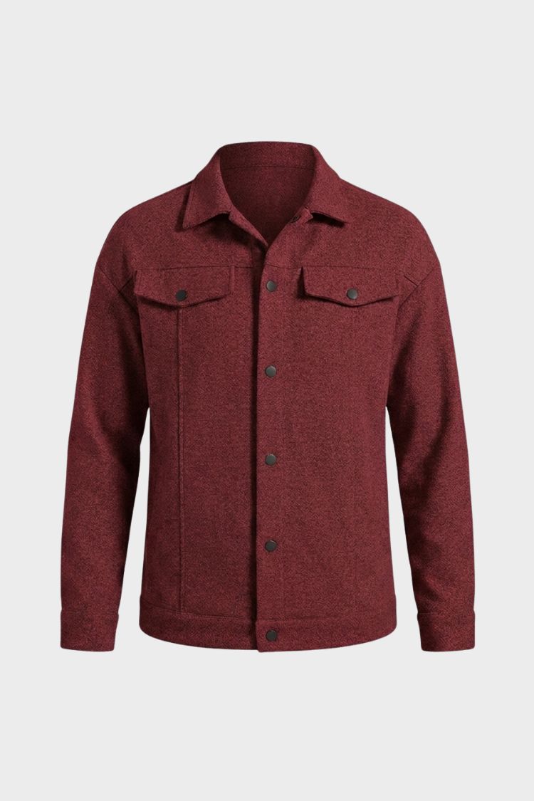 Men's Trucker Jacket | Snap Button Closure
