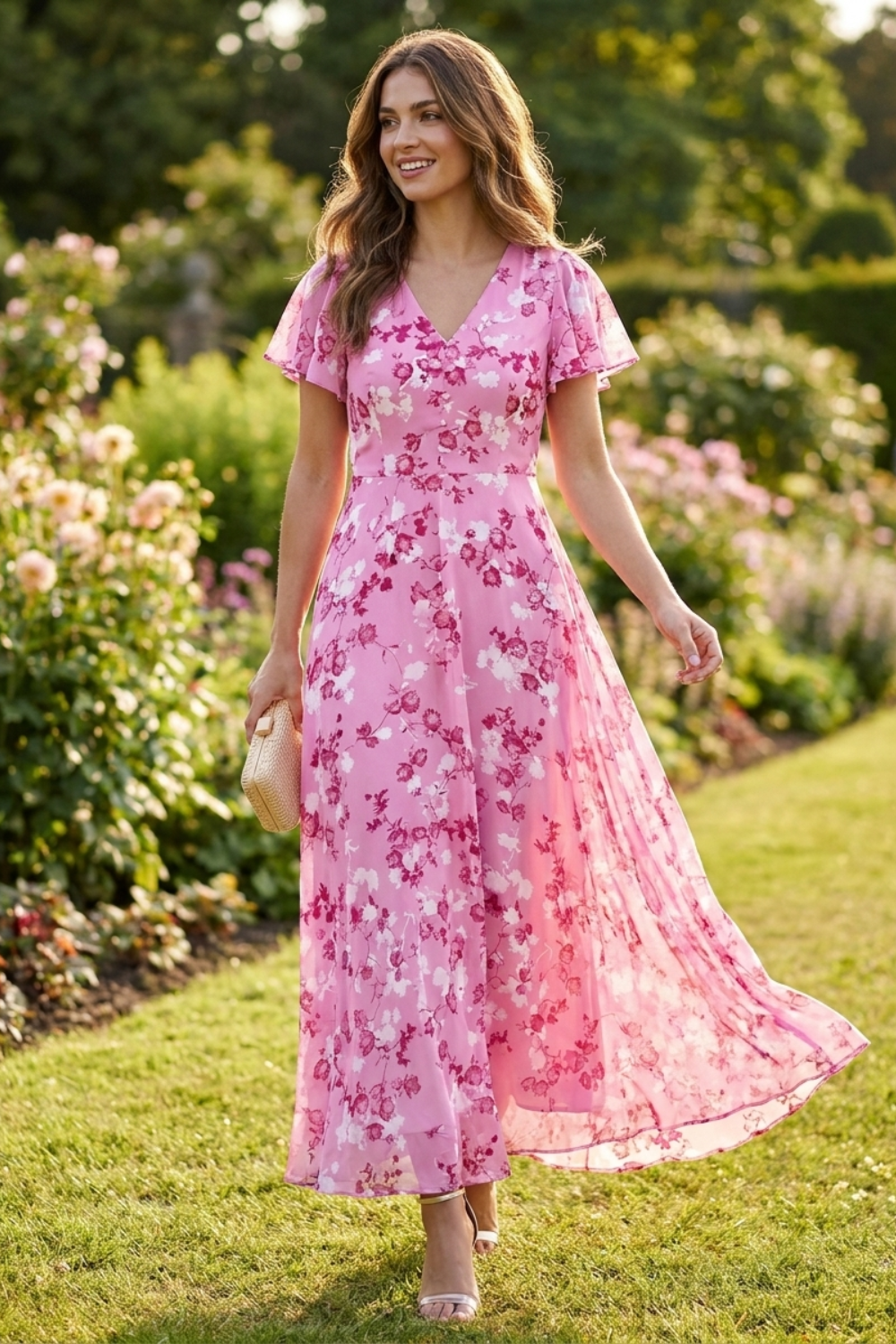 Women's Floral Wedding Maxi | Flutter