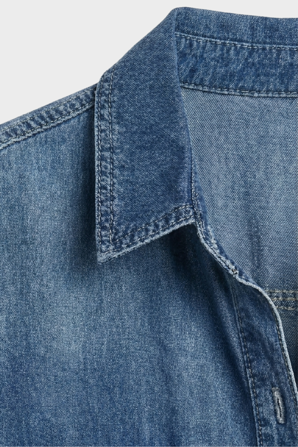 Women's Denim Jumpsuit | Collared