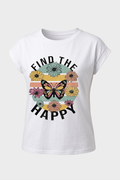 Women's Graphic T-Shirt | Heart Print