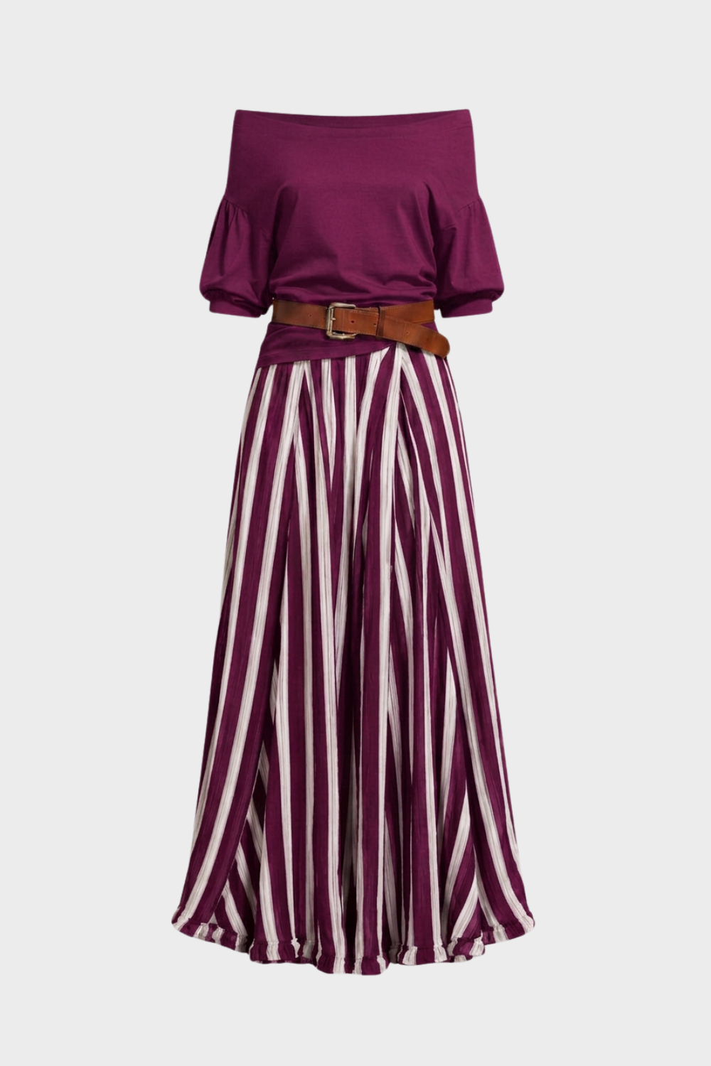 Women's Boho Skirt Set | Off-Shoulder