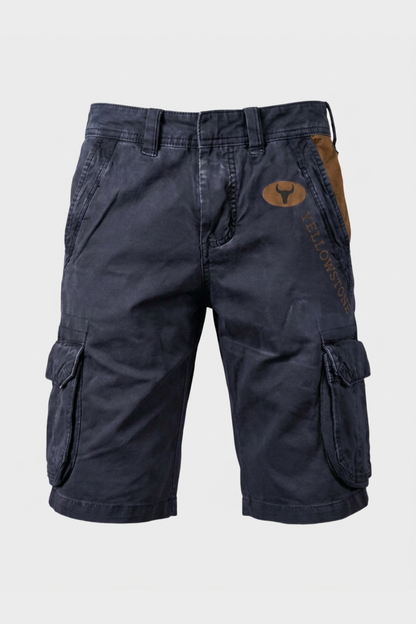 Men's Cargo Shorts with Pockets and Belt