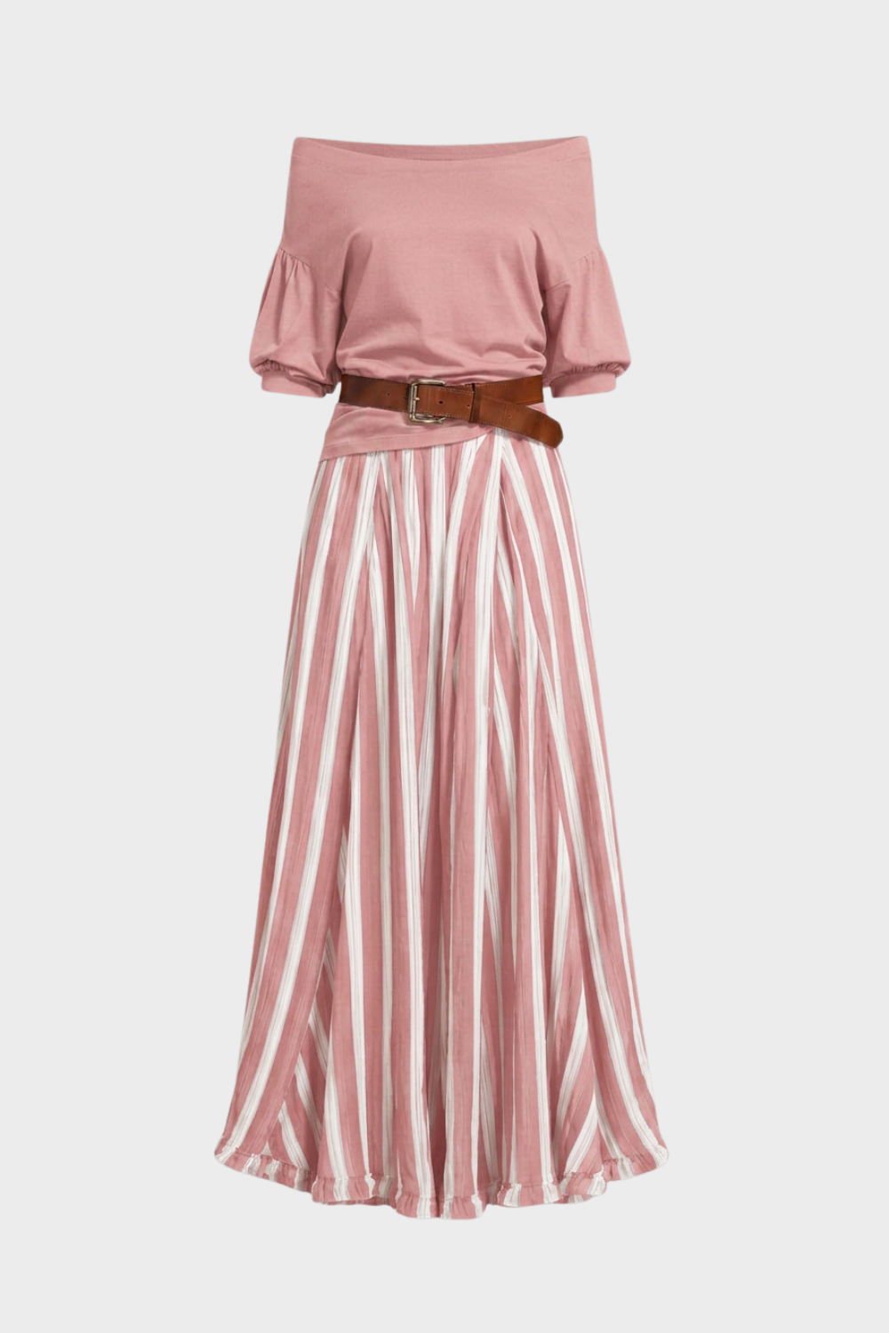 Women's Boho Skirt Set | Off-Shoulder