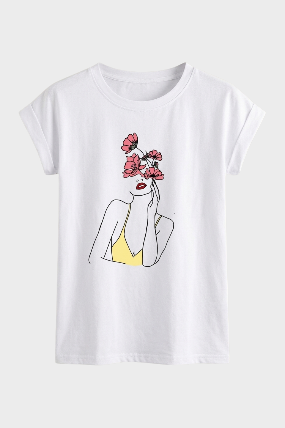 Women's Graphic T-Shirt | Heart Print