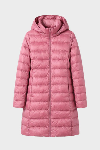 Women's Long Puffer Coat | Hooded