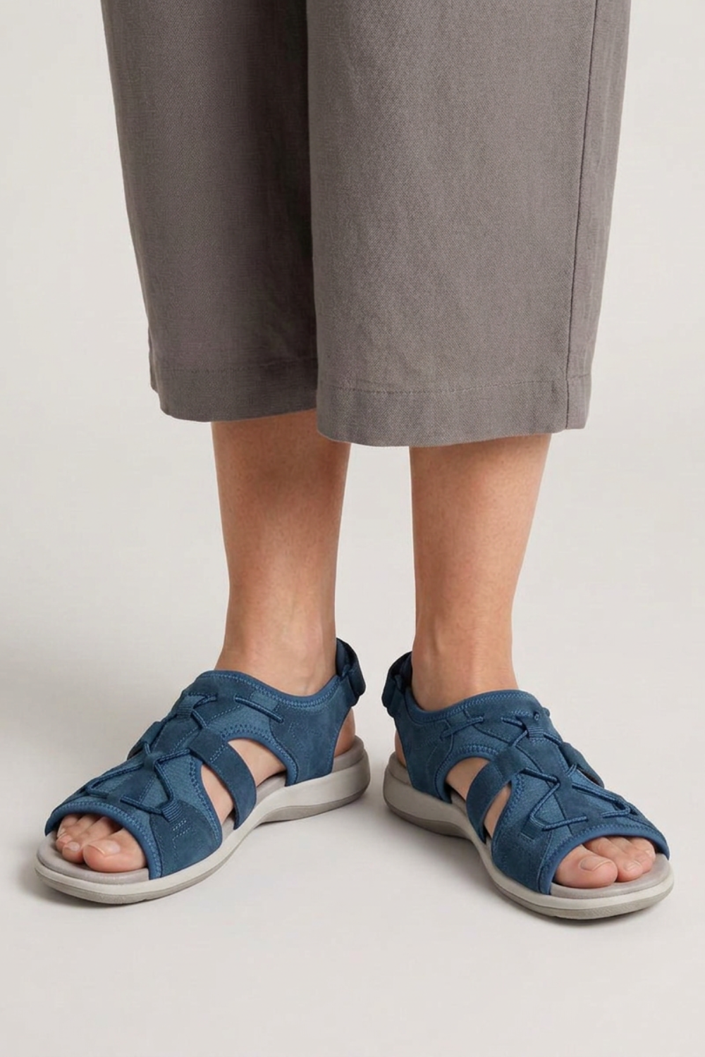 Women's Sandals with Velcro and Straps