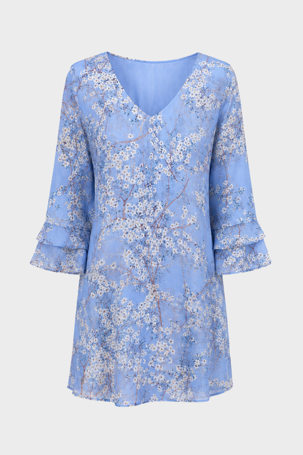 Women's Flare-Sleeve Mini | V-Neck