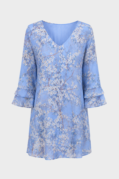 Women's Flare-Sleeve Mini | V-Neck