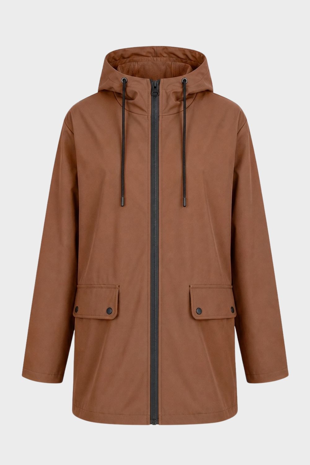 Women's Hooded Rain Jacket | Zip Front