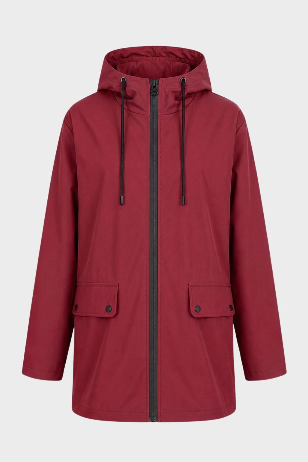 Women's Hooded Rain Jacket | Zip Front