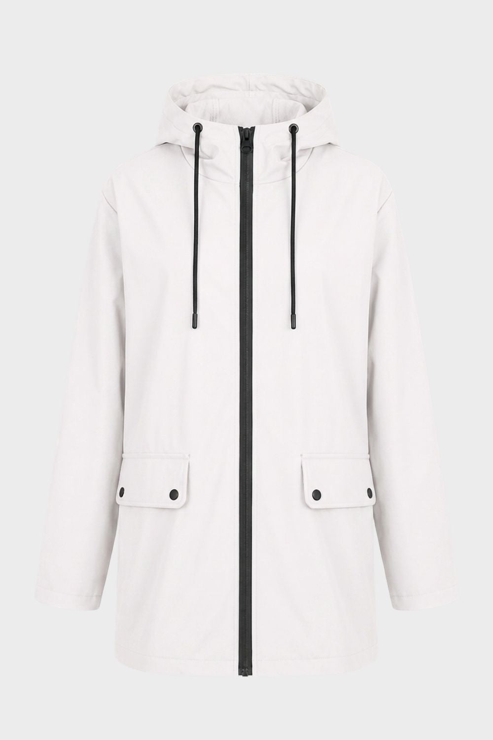Women's Hooded Rain Jacket | Zip Front