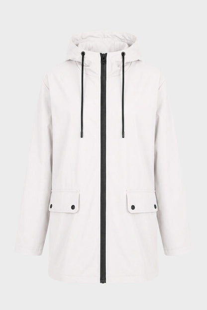 Women's Hooded Rain Jacket | Zip Front