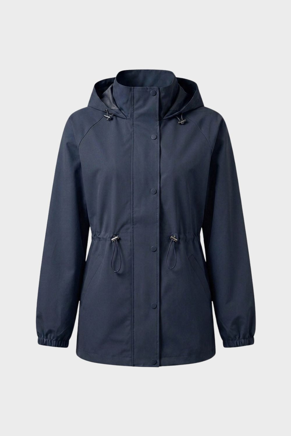 Women's Hooded Rain Jacket | Cinched Waist