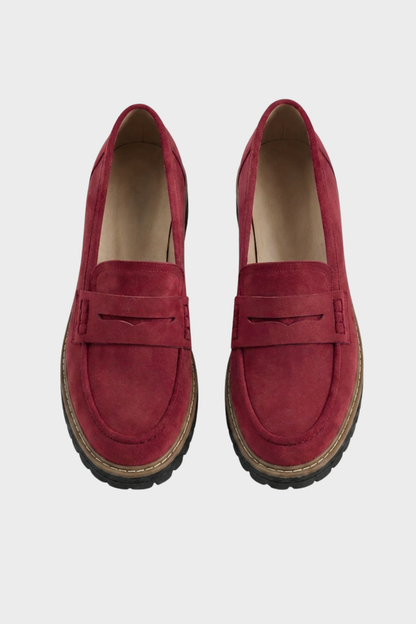 Women's Loafers with Profile Sole and Decorative Tab