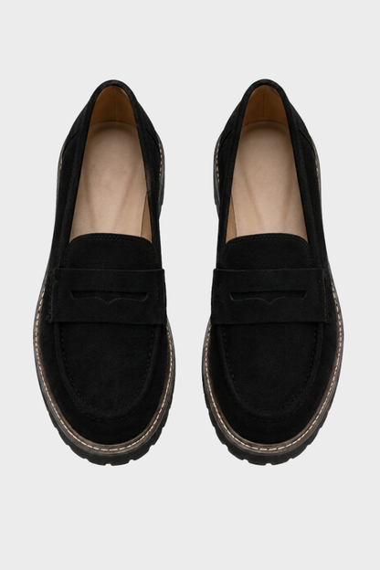 Women's Loafers with Profile Sole and Decorative Tab