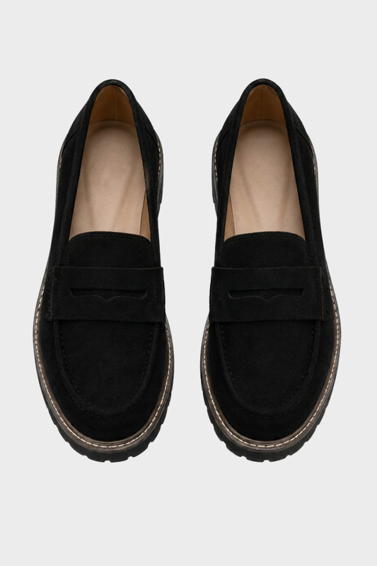 Women's Loafers with Profile Sole and Decorative Tab