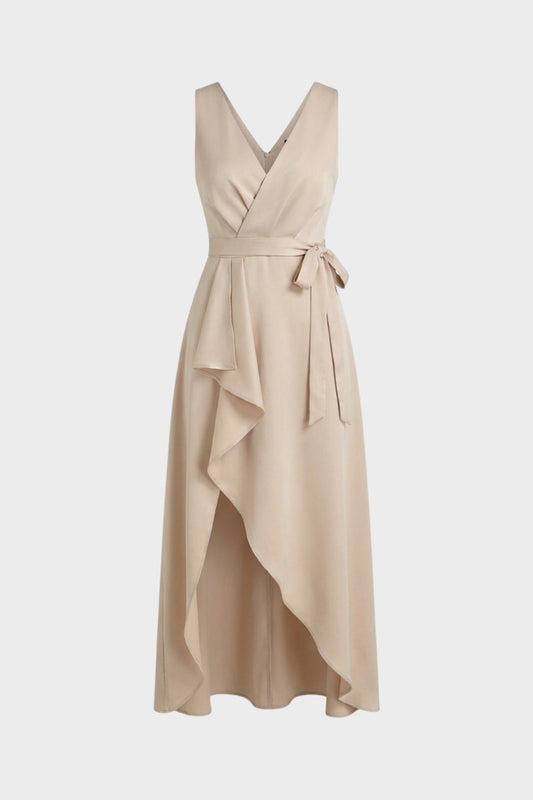 Maxi Dress for Women Wrap Dress with V-Neck