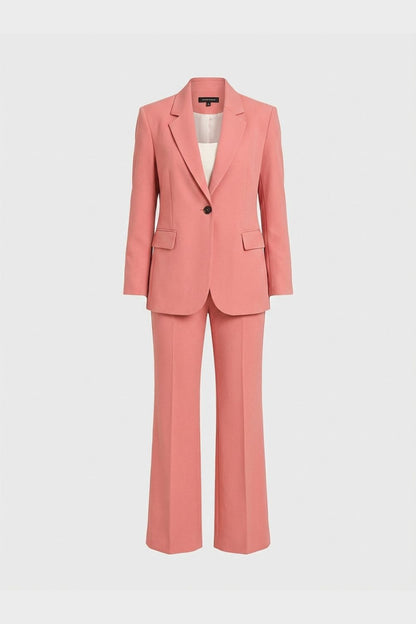 Women's Trousersuit Two-Piece with Blazer and Flared Trousers