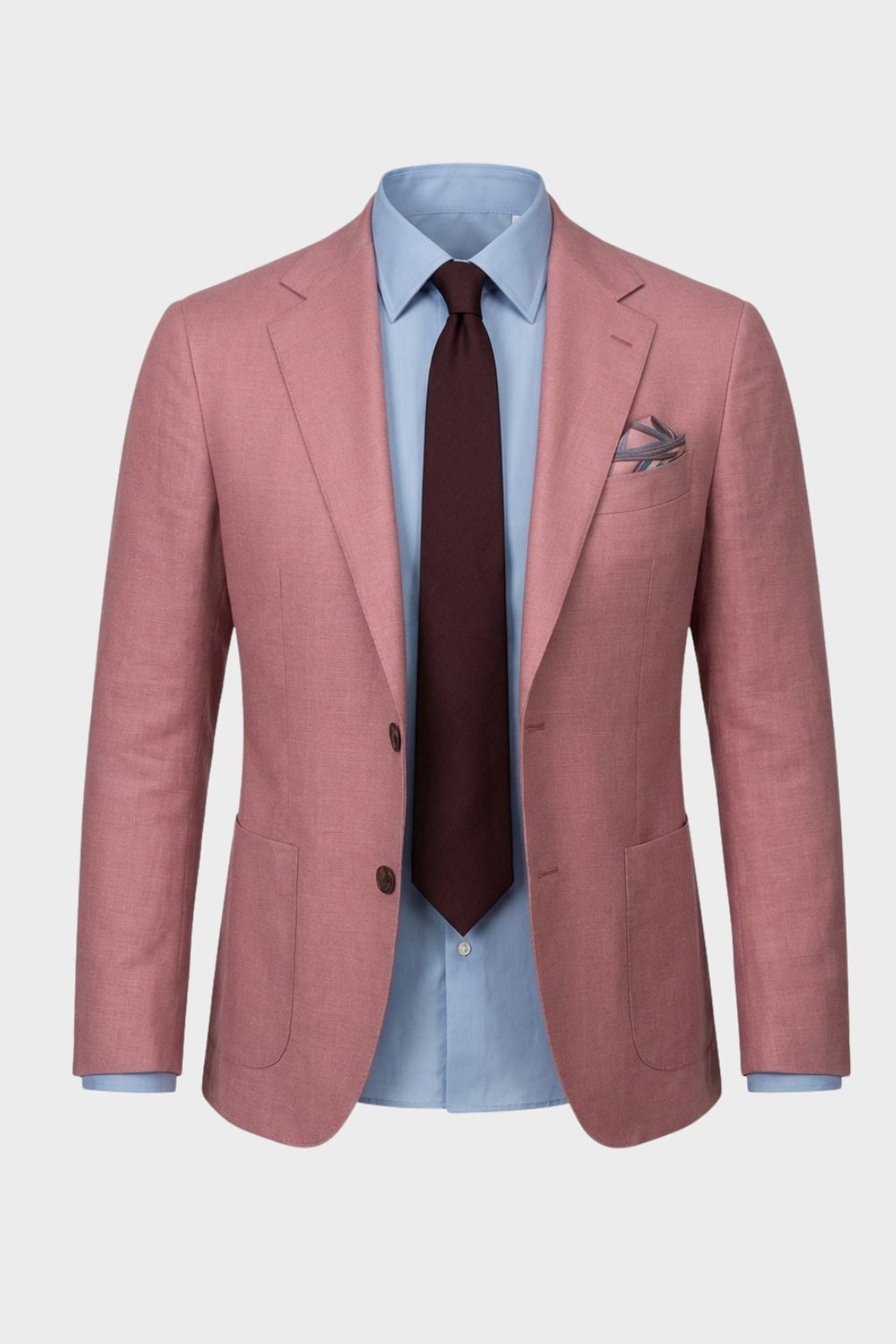 Mens tailored blazer with a structured fit and classic design. A refined suit jacket perfect for business wear, formal events, and smart occasions.