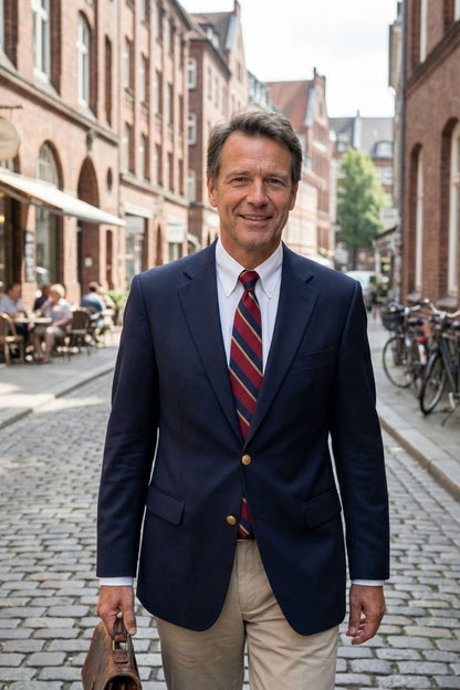 mens smart tailored blazer classic suit jacket | Camden-London