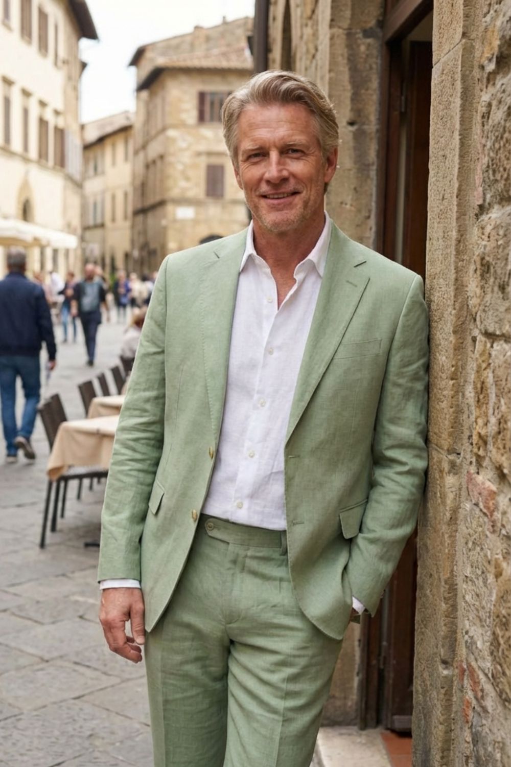 mens tailored blazer and trouser suit formal outfit | Camden-London