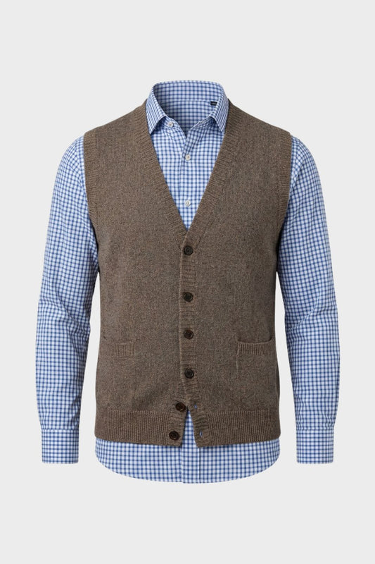 mens classic button waistcoat tailored suit vest | Camden-London
