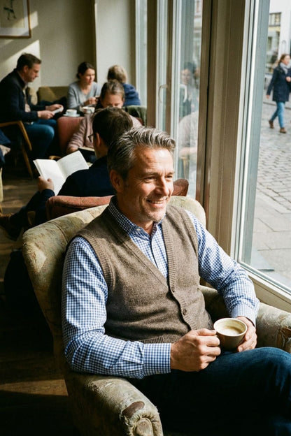 mens classic button waistcoat tailored suit vest | Camden-London