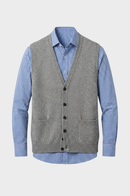 mens classic button waistcoat tailored suit vest | Camden-London