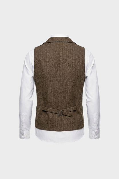 mens classic tailored waistcoat button up suit vest | Camden-London