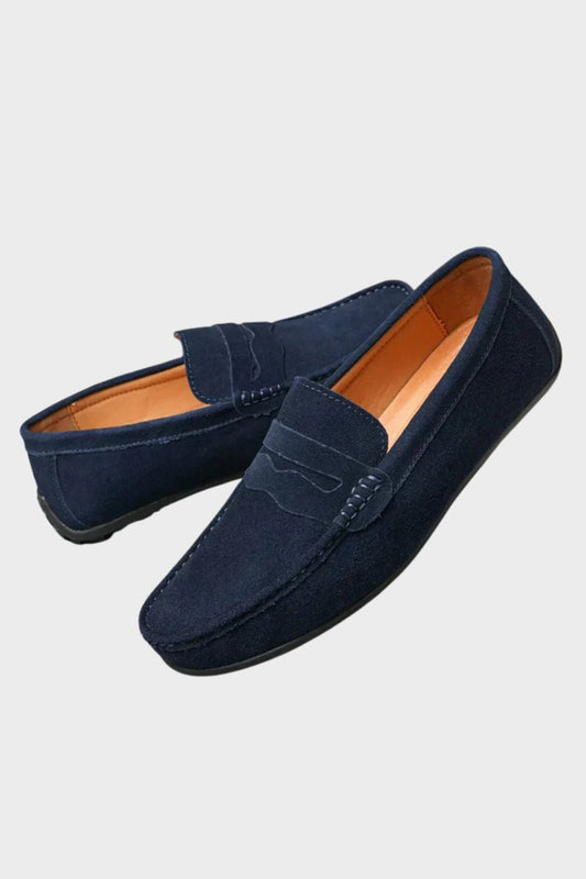 Men's Loafers with Moccasin Stitch and Slip-On Design