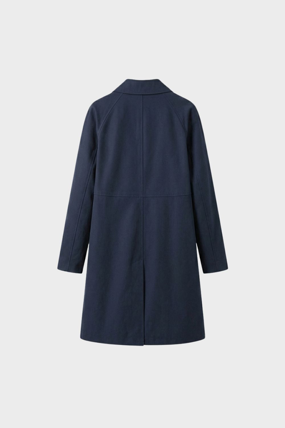womens longline button up coat tailored classic outerwear | Camden-London