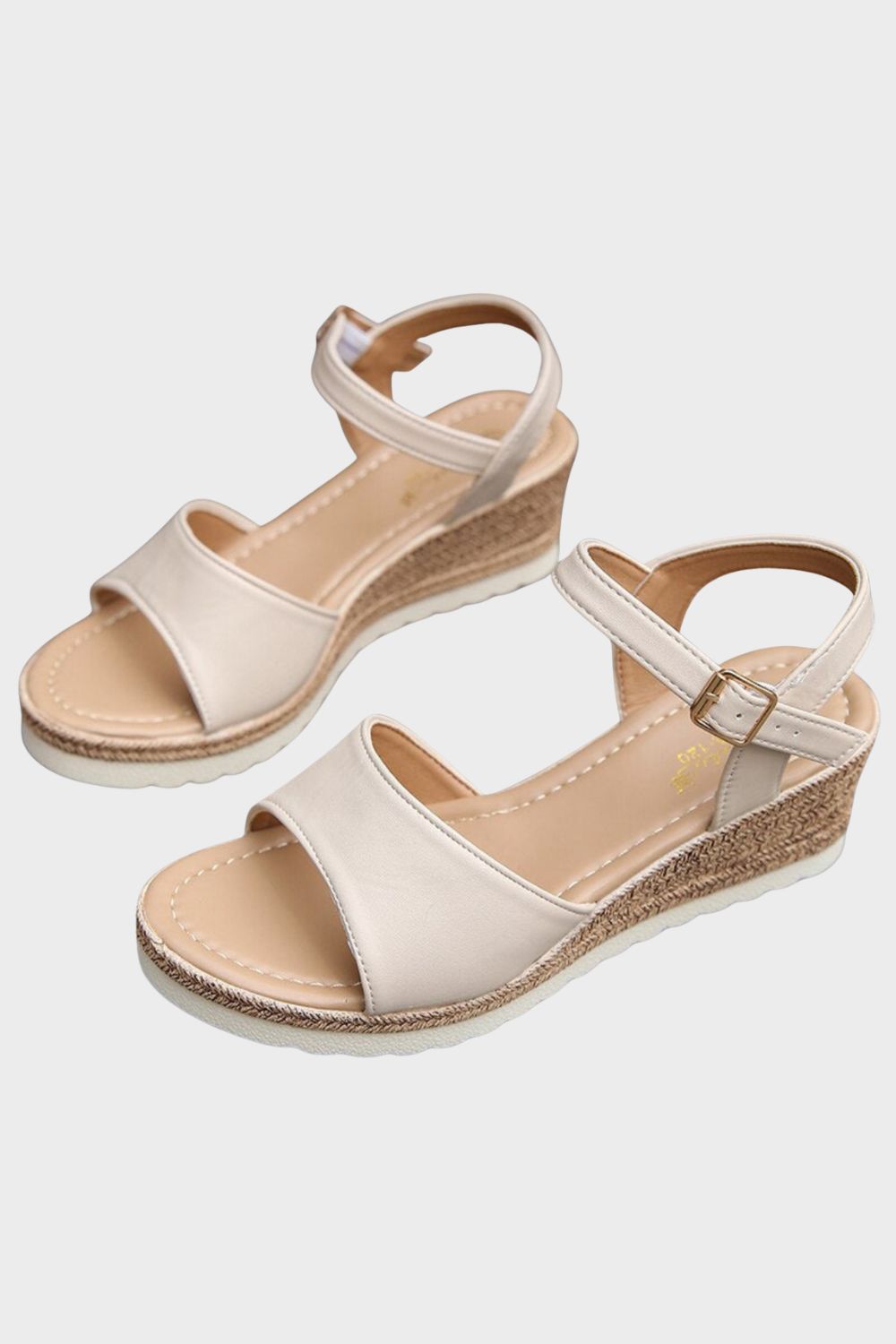 Women's Sandals with Wedge Heel and Straps