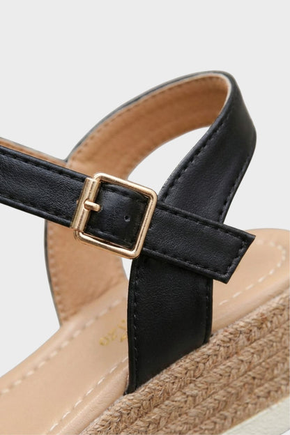Women's Sandals with Wedge Heel and Straps