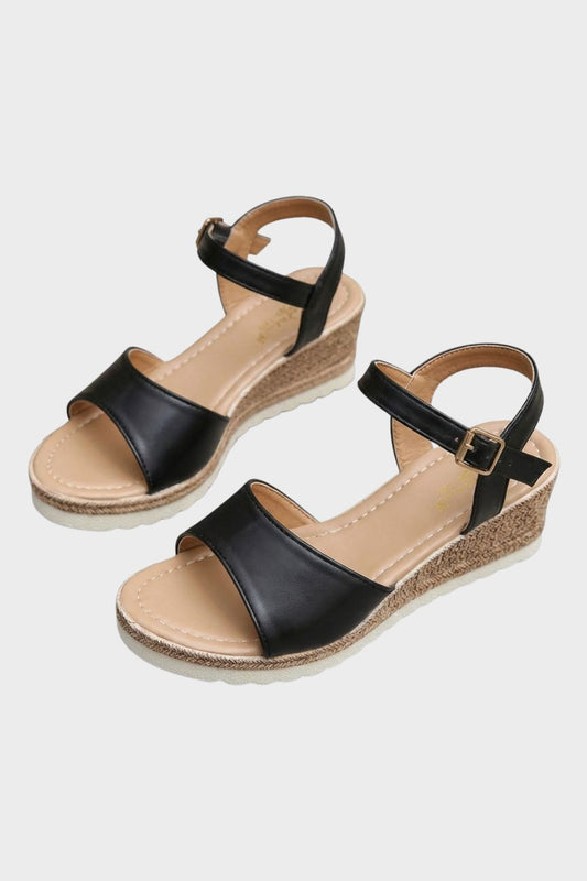 Women's Sandals with Wedge Heel and Straps