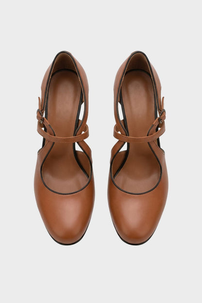Women's Pumps with Straps and Block Heels