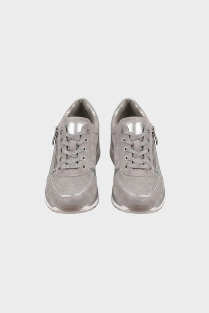 Women's Sneakers with Zip and Laces