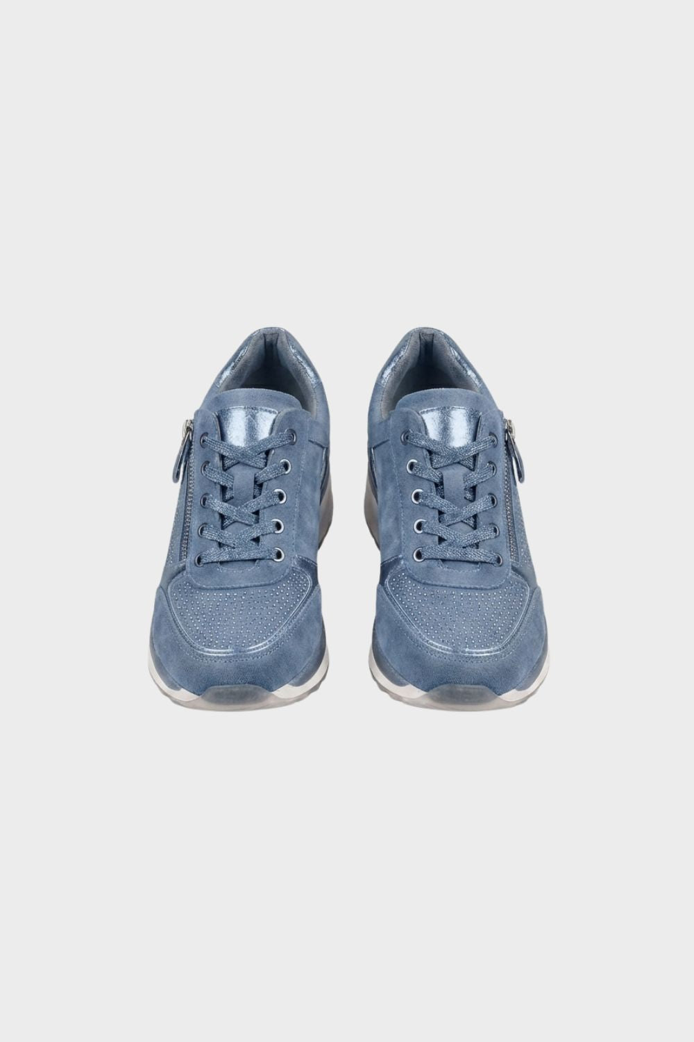 Women's Sneakers with Zip and Laces