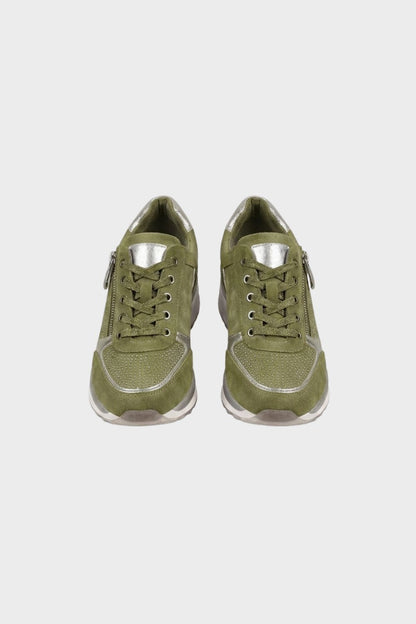 Women's Sneakers with Zip and Laces