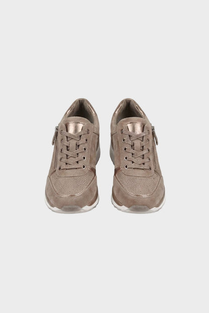 Women's Sneakers with Zip and Laces