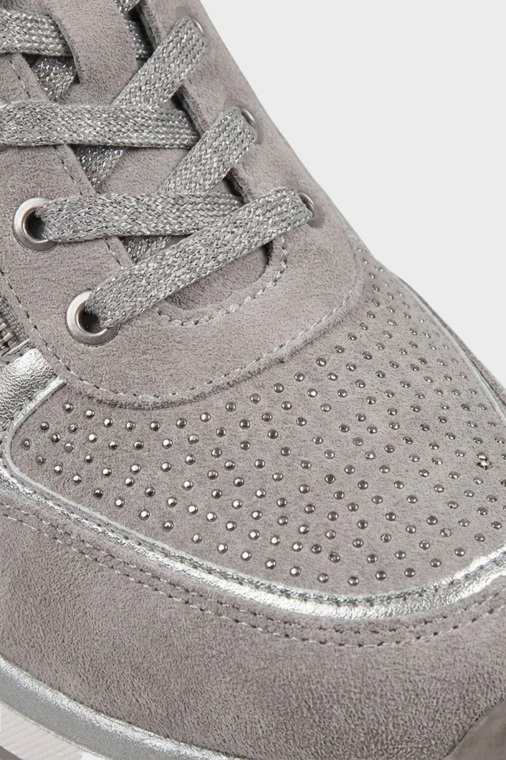 Women's Sneakers with Zip and Laces