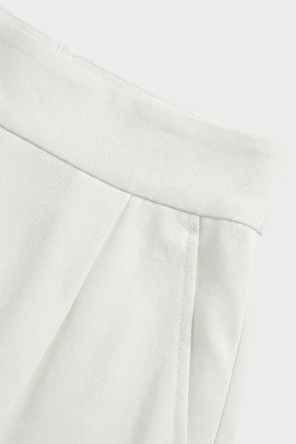Women's Long Jumpsuit with V-Neck and Wide Leg