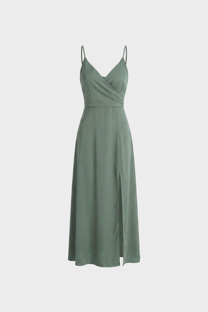 Women's Slip Maxi Dress | V-Neck