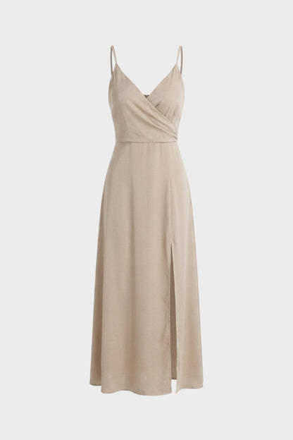 Women's Slip Maxi Dress | V-Neck