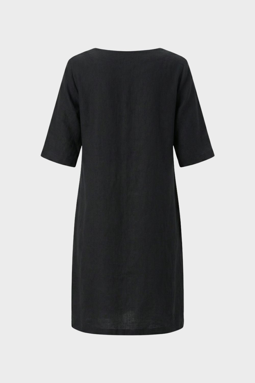 Women's Short Sleeve Dress with V-Neck