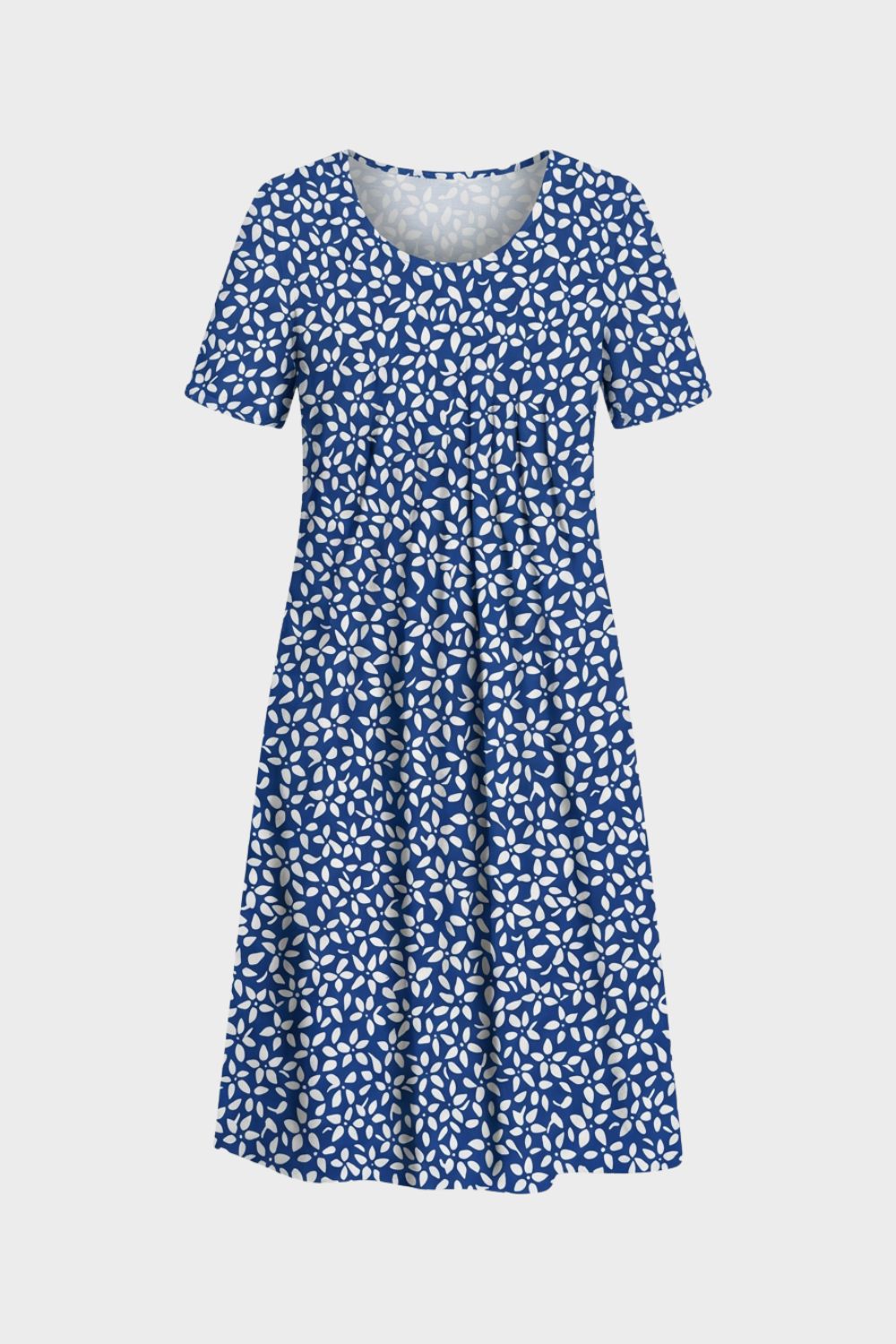 Summer Dress for Women Short Sleeve with Floral Pattern
