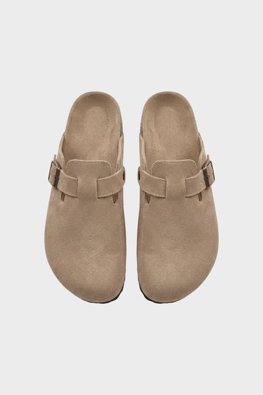 Women's Closed Clogs with Buckle