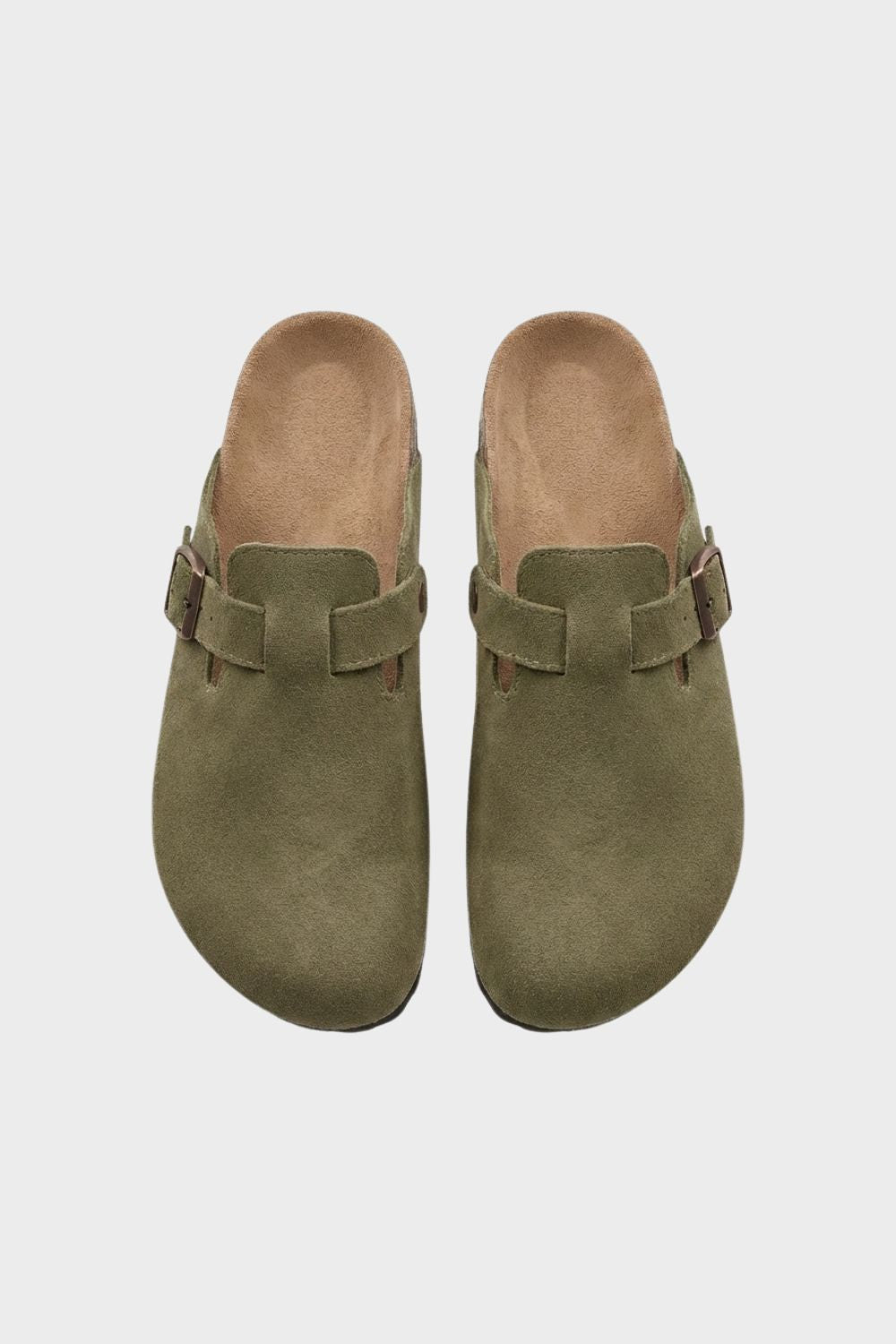 Women's Closed Clogs with Buckle