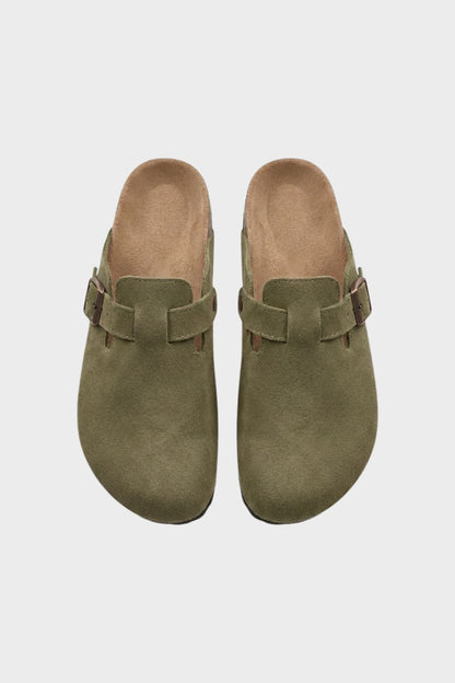 Women's Closed Clogs with Buckle