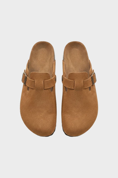 Women's Closed Clogs with Buckle