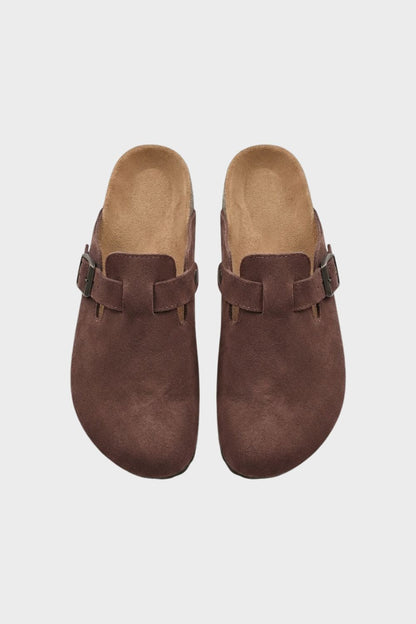 Women's Closed Clogs with Buckle